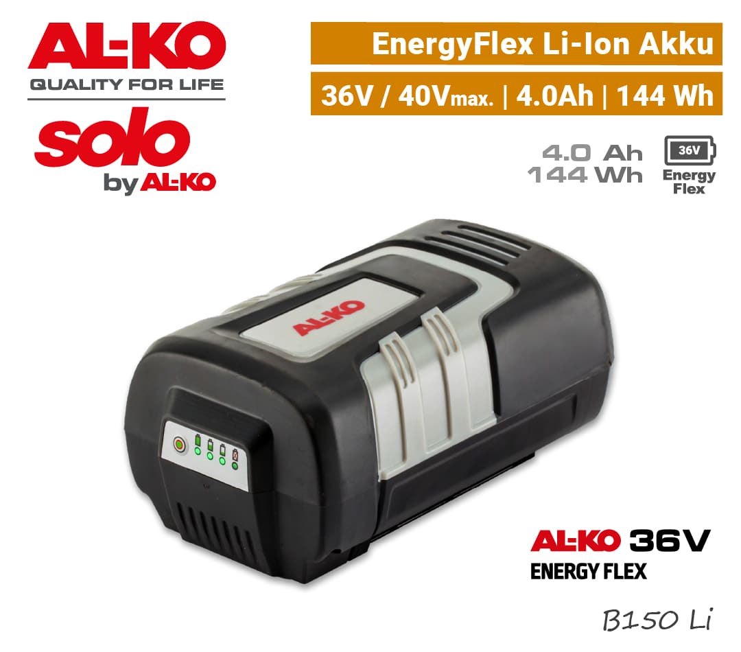 ALKO B 150 Li Li-Ion Akku 4 Ah 4.0 Ah SOLO AL-KO 36V EnergyFlex EU9