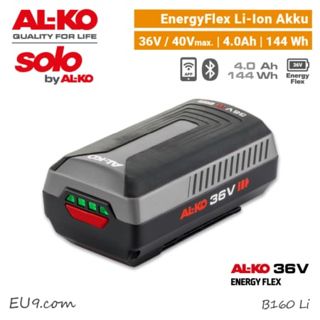 ALKO B 160 Li Li-Ion Akku 4 Ah 4.0 Ah Bluetooth SOLO AL-KO 36V Energy Flex EU9