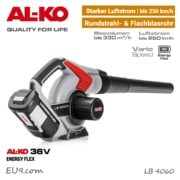 ALKO LB 4060 Akku-Laubbläser 36V EnergyFlex 40V Bläser Hinten EU9