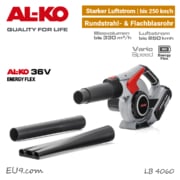 ALKO LB 4060 Akku-Laubbläser 36V EnergyFlex 40V Bläser Rundrohr Flachrohr EU9