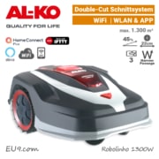 ALKO Robolinho 1300 W AL-KO Mähroboter Rasenroboter WiFi WLAN Smarthome Rechts EU9