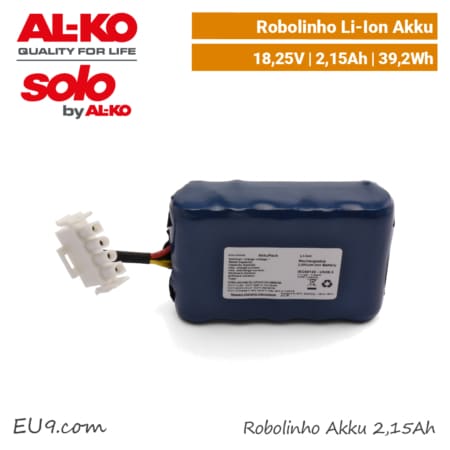 ALKO SOLO Akku 2,15 Ah Li-Ion Robolinho 300 450 Akkupack EU9