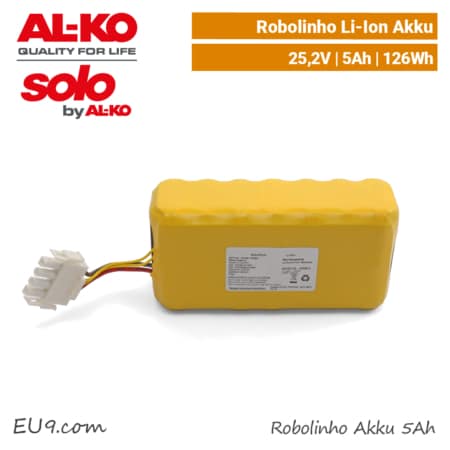 ALKO SOLO Robolinho Akku 5Ah Li-Ion Robolinho 2323 1423 1300 2000 1200 1150 Akkupack EU9