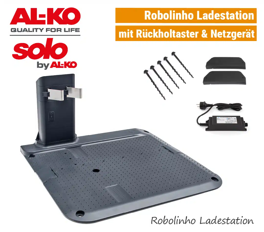 ALKO SOLO Ladestation Basisstation Dockingstation Netzgerät Robolinho EU9