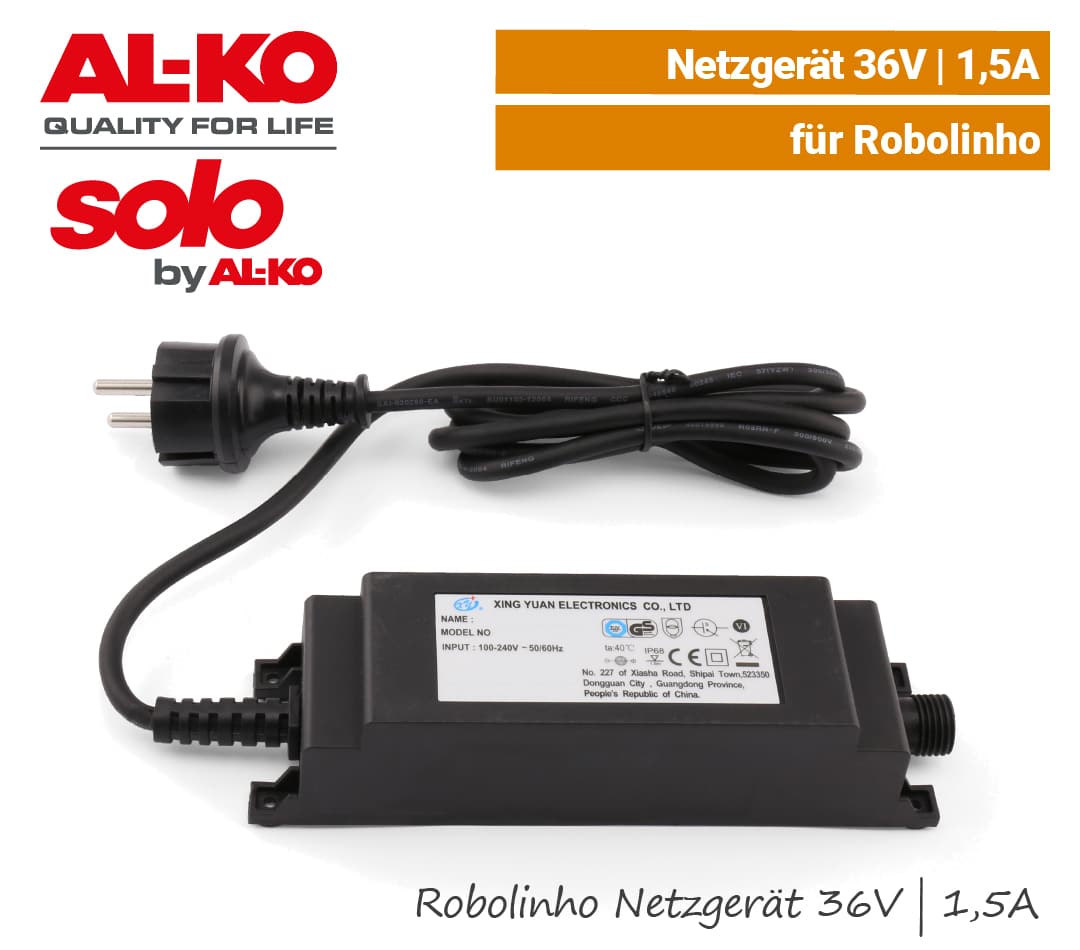 ALKO-SOLO Netzgerät Ladegerät Robolinho 36V 1,5A EU9