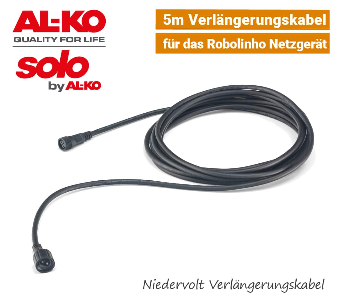 ALKO-SOLO Verlängerungskabel Netzgerät Ladestation Kabel Robolinho EU9