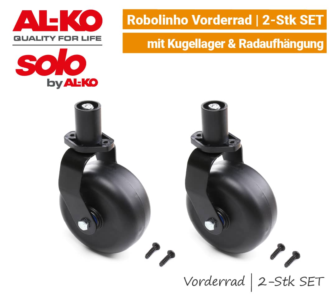 ALKO SOLO Vorderrad Frontrad mit Aufhängung 2-Stk SET Robolinho EU9