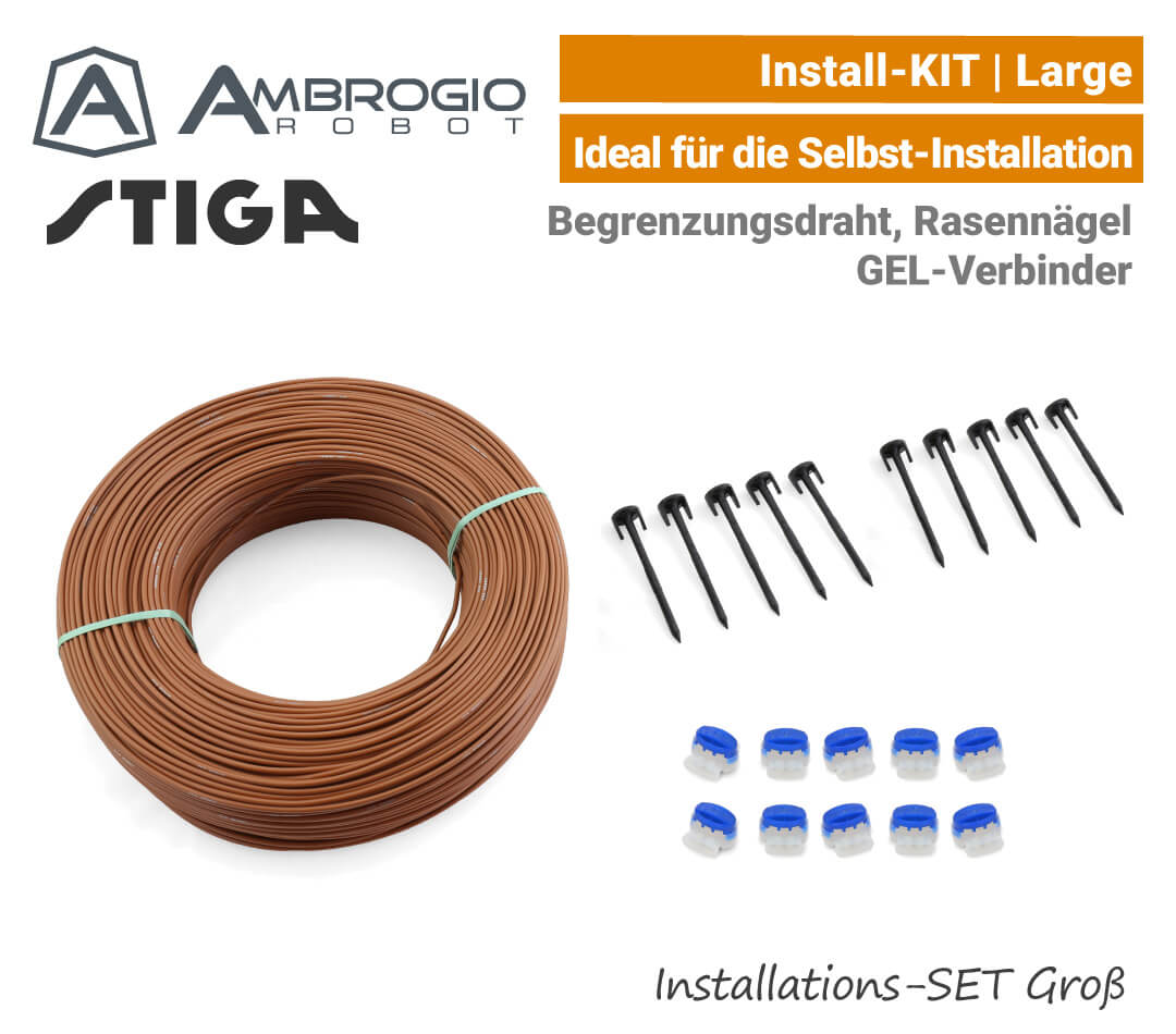 Ambrogio Stiga Installations-Kit Install-Kit L Groß Verlege-SET Large EU9