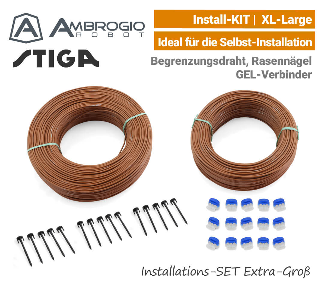 Ambrogio Stiga Installations-Kit Install-Kit XL Extra-Groß Verlege-SET X-Large EU9