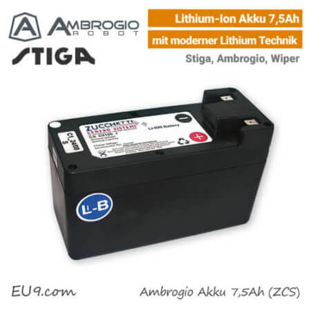 Ambrogio Stiga Wiper Akku 7,5Ah Lithium-Ion EU9