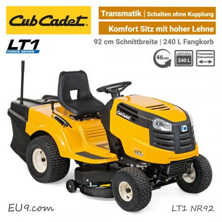 Cub Cadet LT1 NR92 Transmatic Rasentraktor EU9