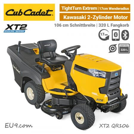 Cub Cadet XT3 Rasentraktor mit Diffrenzialsperre All-Ground-Traction EU9