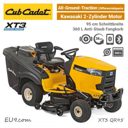 Cub Cadet XT3 QR95 Diffrenzialsperre Bluetooth Rasentraktor EU9