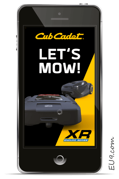 CubCadet XR APP-Einstellungen EU9