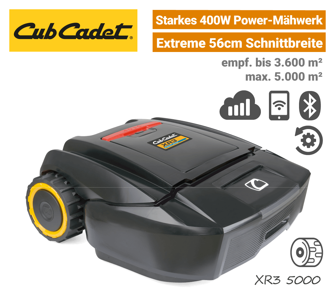 CubCadet XR3 5000 Mähroboter-Rasenroboter Mobilfunk EU9