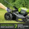 Greenworks 80V Höhenverstellung Akku-Rasenmäher