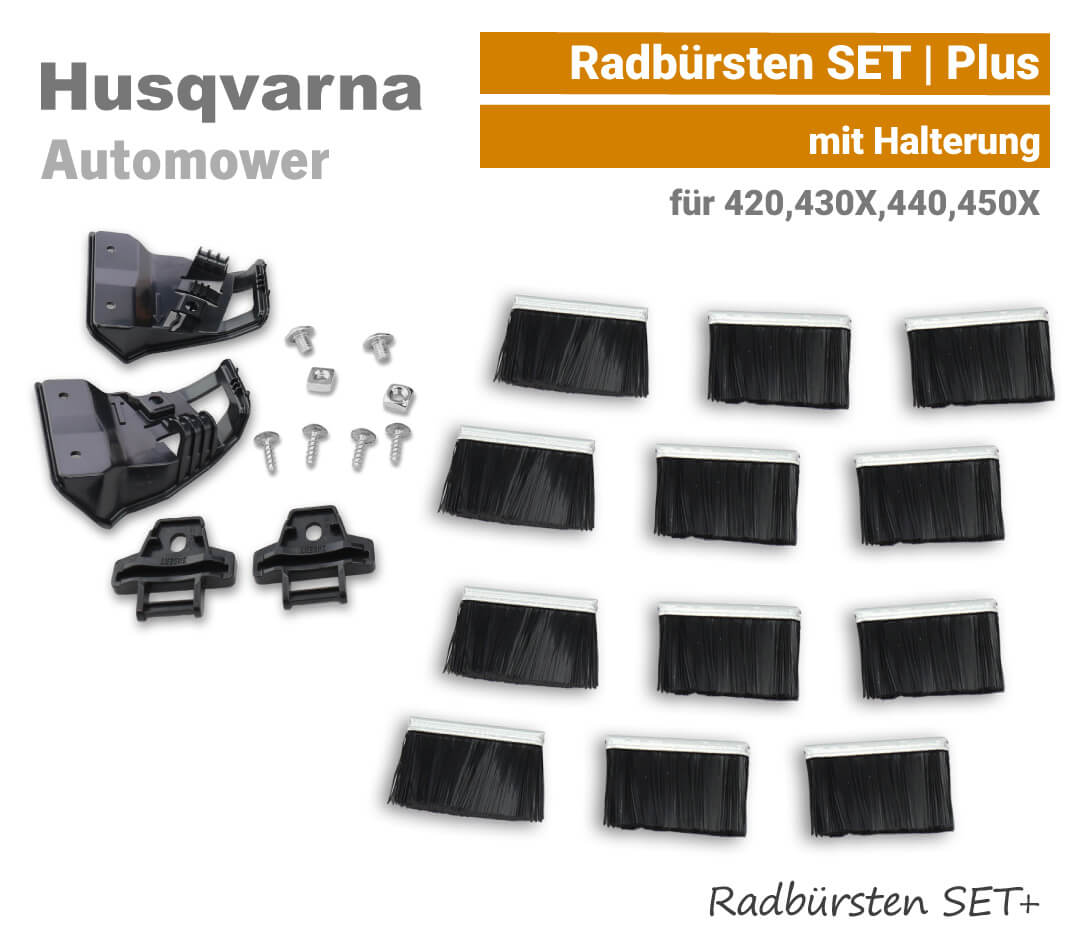 Husqvarna Automower Radbüsten Abstreifer SET 420,430X,440,450X EU9