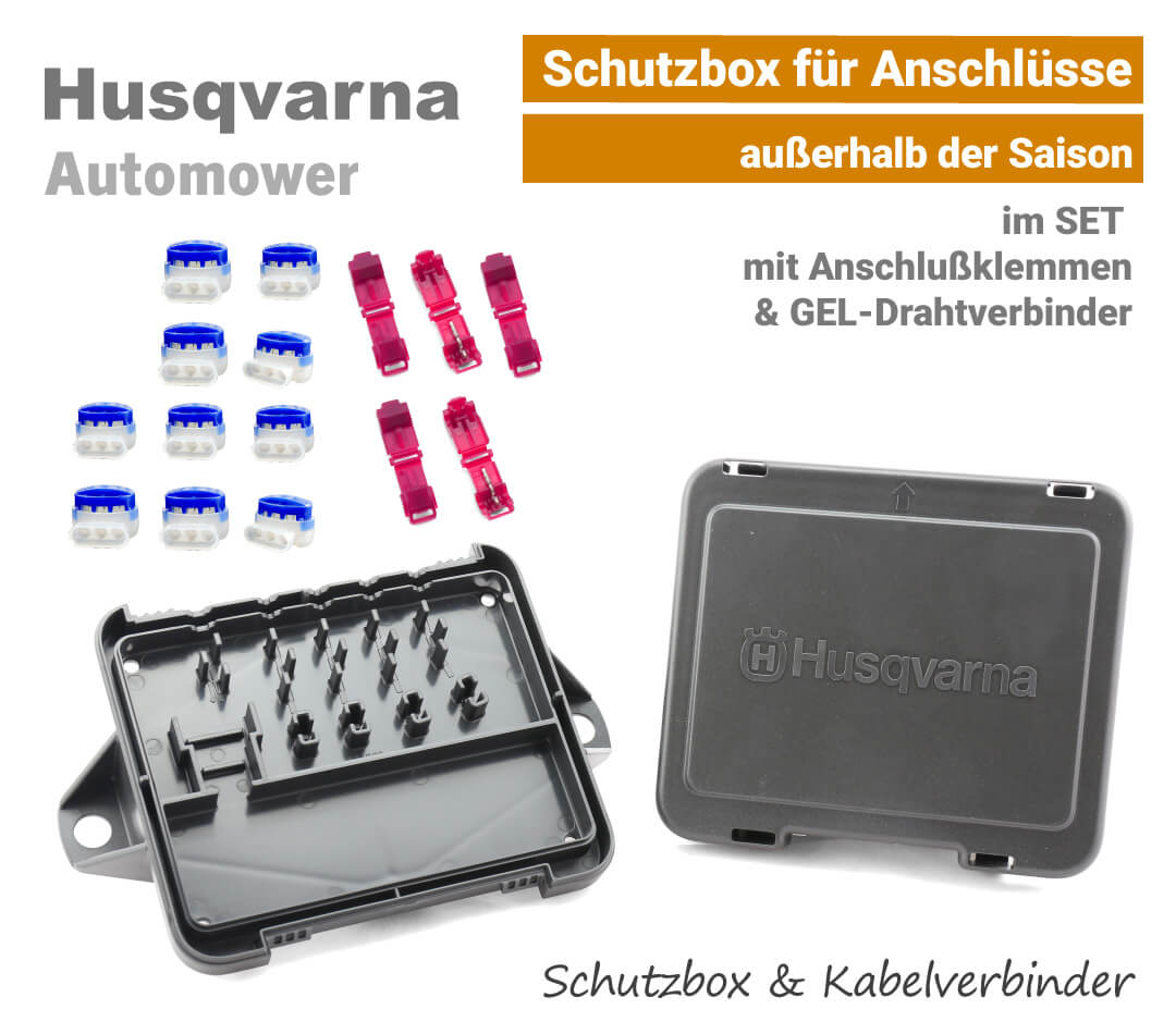 Husqvarna Automower Schutzbox mit Kabelverbinder-Drahtverbinder & Anchlussklemmen EU9