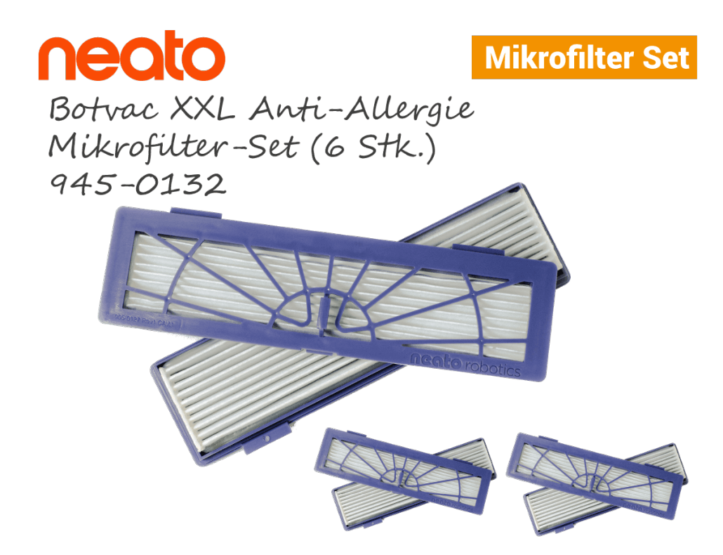 Neato Botvac D XXL Anti-Allergie Mikrofilter-Set 6stk 945-0132