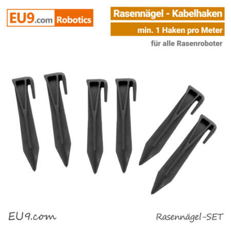 Rasennägel-Kabelhaken Viking, Robomow, Stiga, Ambrogio, Husqvarna Automower Rasenroboter EU9