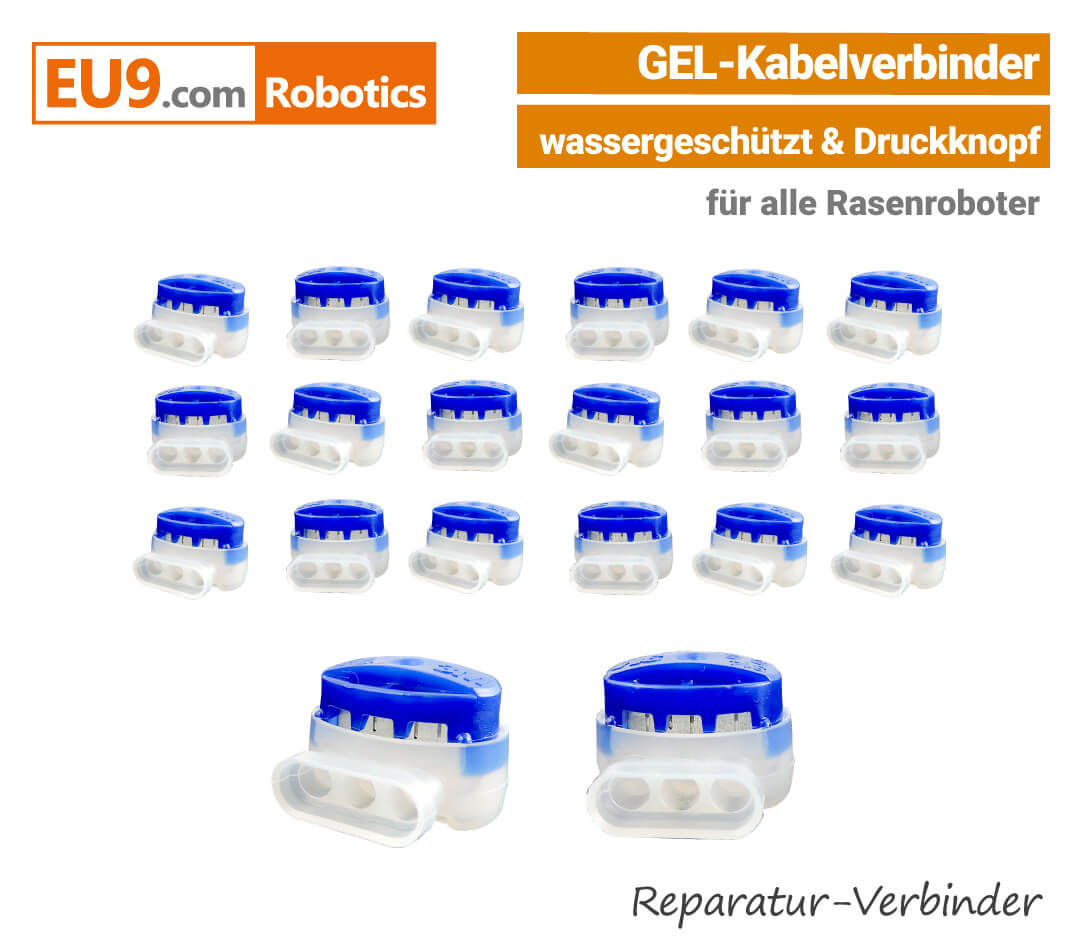 Rasenroboter-Mähroboter Gel-Drahtverbinder Kabelverbinder Robomow, Wolf, Cub Cadet, Automower, Ambrogio, Stiga, Wiper EU9