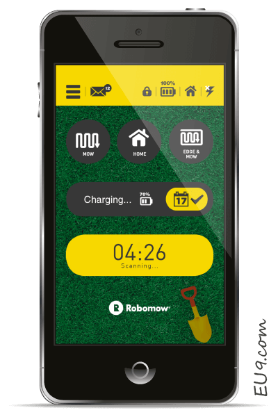Robomow APP Einstellungen EU9