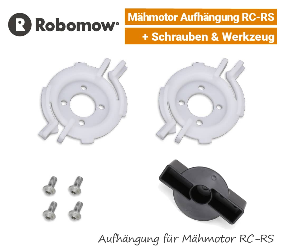 Robomow Mähmotor-Aufhängung Weiß RC RS 2-Stk mit Schrauben & MontagewerkezugEU9