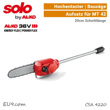 SOLO ALKO Hochentaster Baumsäge Kettensäge Aufsatz CSA 4220 MT 42 EU9