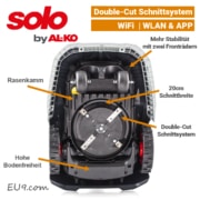 SOLO Robolinho 520 W Mähdeck Mähwerk Schnittbreite Double-Cut Mähen EU9