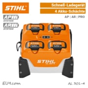 STIHL AL 301-4 Schnell-Ladegerät 4-Schächte AP AR PRO mit Akkus EU9