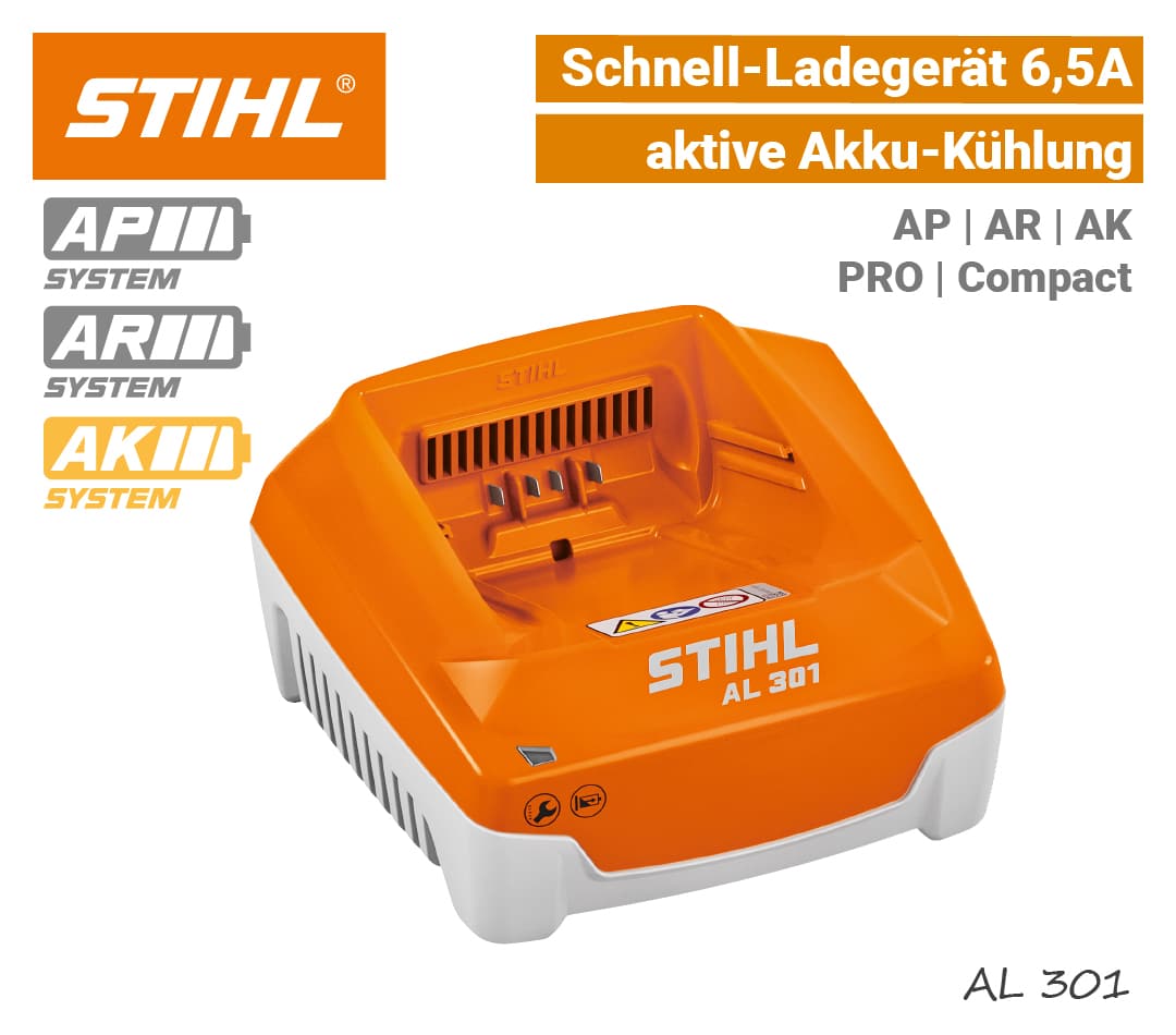 STIHL AL 301 Schnell-Ladegerät AK AP AR PRO Compact EU9