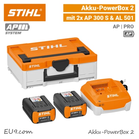 STIHL Akku Power-Box 2 AP 300 S AL 501 Systainer-Box EU9