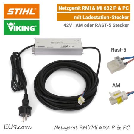 STIHL Viking Netzgerät Ladegerät RMi 632 P PC MI 632 P PC AM RAST-5 EU9