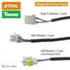 STIHL Viking Netzgerät Stecker 2-pol 3-pol Rast-5 MID AM EU9