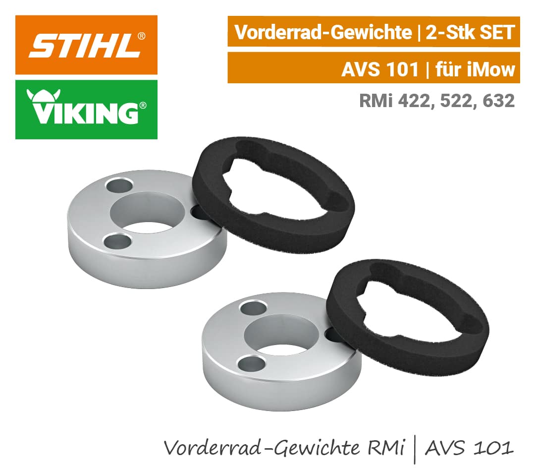 STIHL Viking Vorderrad Gewichte AVS 101 RMi 422 522 632 EU9