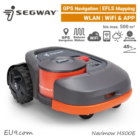 Segway Navimow H500E GPS RTK Rasenroboter GNSS Satelliten WLAN WiFi EU9