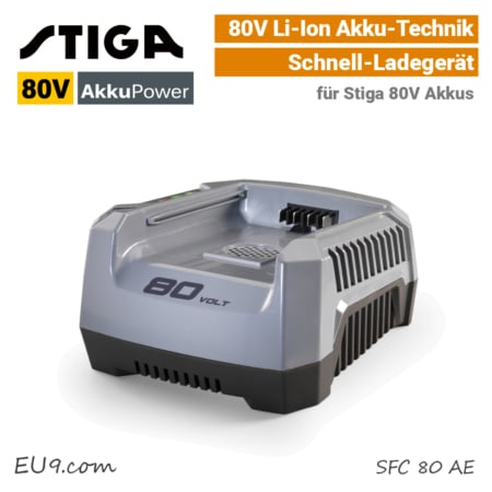 Stiga 80V Schnell-Ladegerät 80 Volt Li-Ion SFC 80 AE EU9