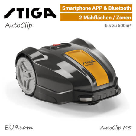 Stiga AutoClip M5 Mähroboter-Rasenroboter EU9