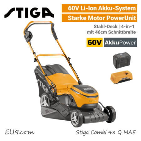 Stiga Combi 48 Q MAE 60V Akku-Rasenmäher 60 Volt EU9