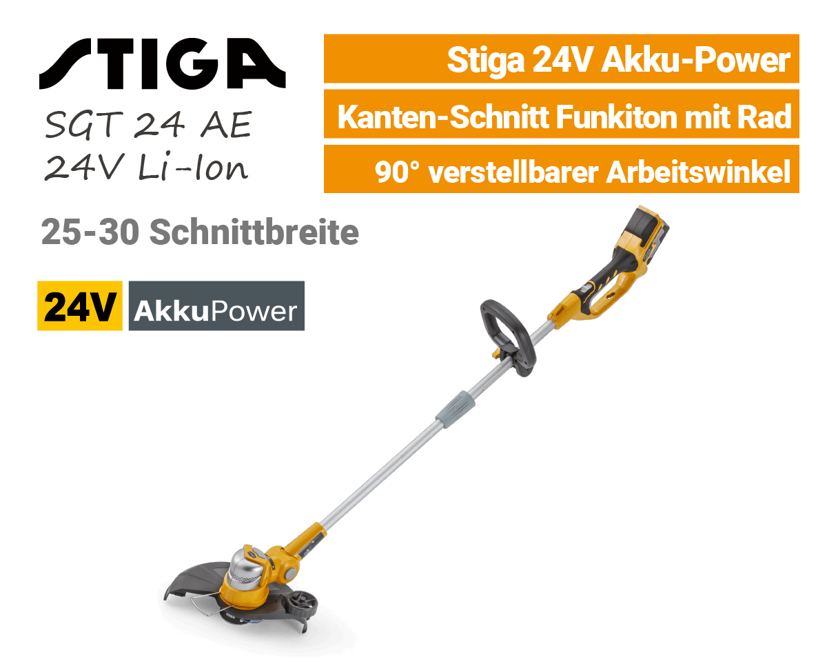 Stiga SGT 24 AE 24V Akku-Trimmer EU9