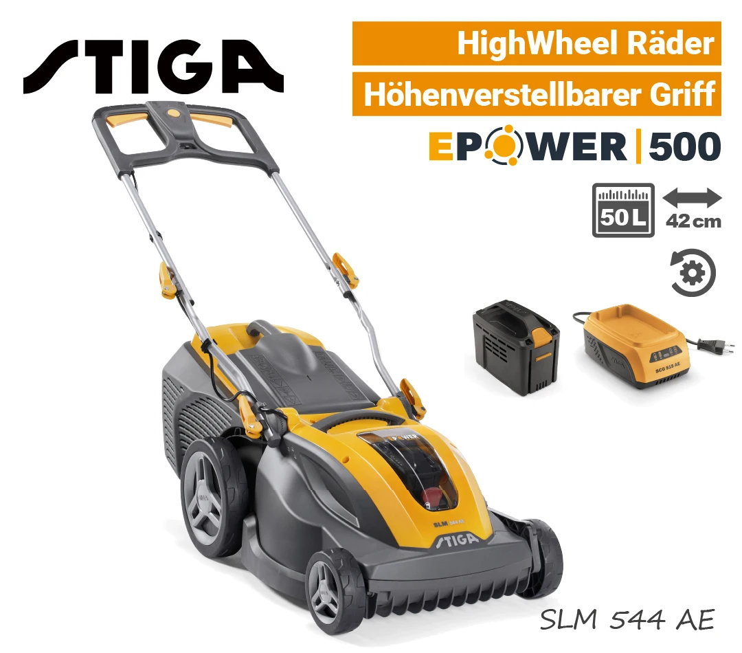 Stiga SLM 544 AE Akku-Rasenmäher EPower 500 EU9