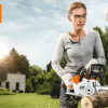 Stihl Akku-Motorsäge MSA 160 C-BQ Li-Ion PRO - Frau schneidet mit Kettensäge - EU9