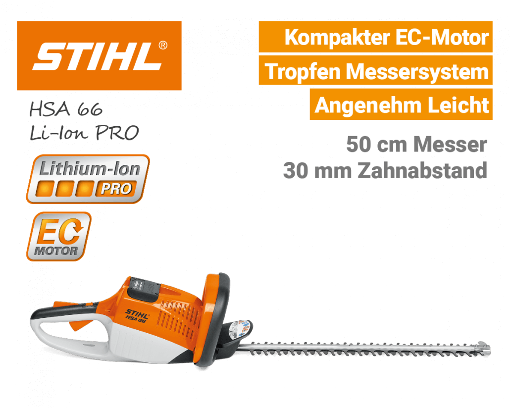 Stihl HSA 66 Akku-Heckenschere Li-Ion PRO