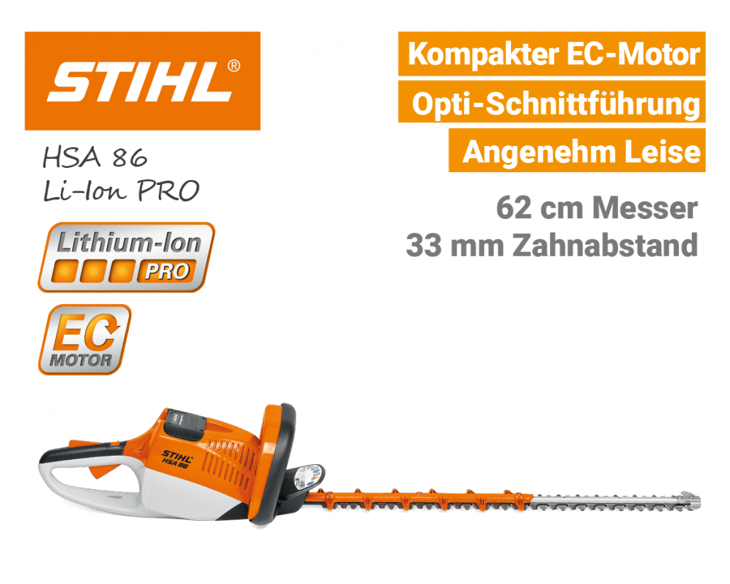 Stihl HSA 86 Akku-Heckenschere Lithium-Ion PRO - EU9