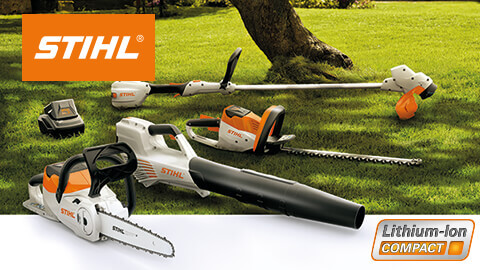 Stihl Lithium-Ion Compact Akku-Gartengeräte Akku-Rasenmäher Li-Ion EU9