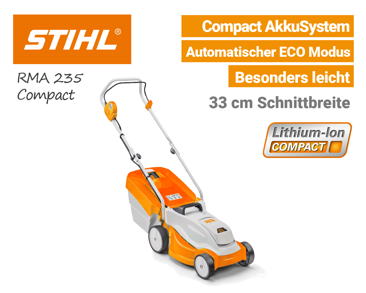 Stihl RMA 235 Akku Rasenmäher Compact EU9