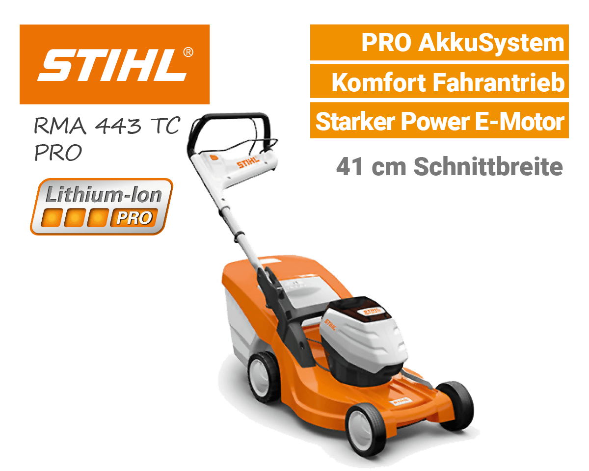 Stihl RMA 443 TC Akku Rasenmäher PRO AkkuSystem EU9