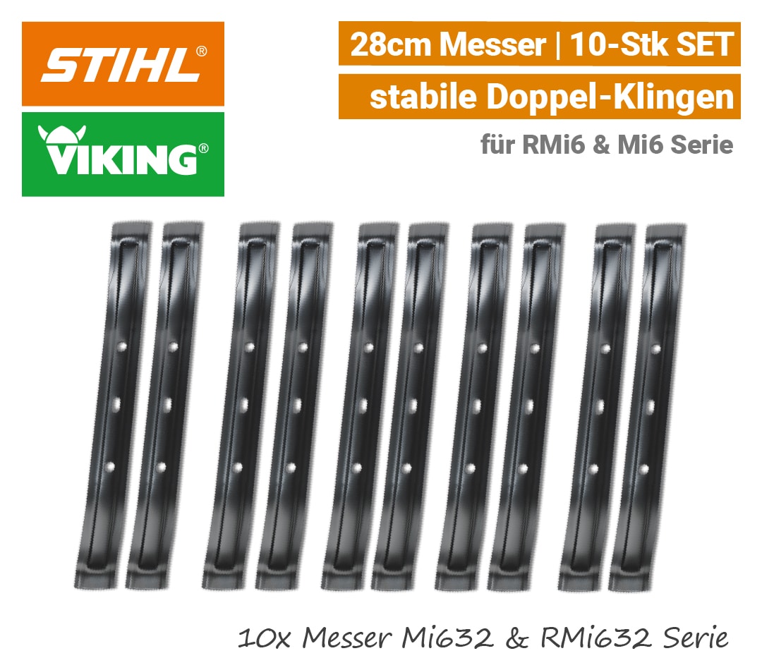 STIHL Viking Messer iMow Mi 632 & RMi 632 - 10-Stk SET EU9