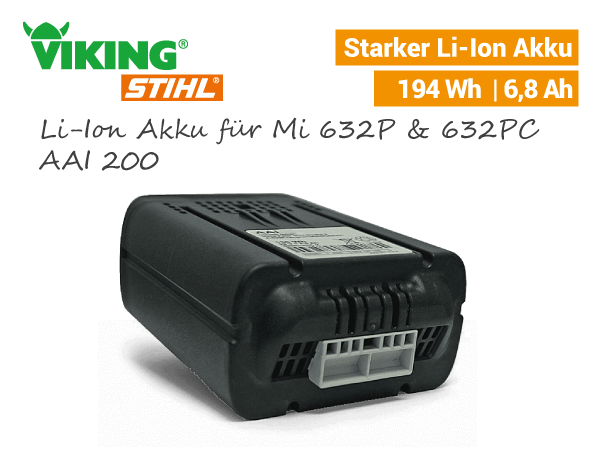 Viking Li-Ion Akku AAI 200 Mi 632 P iMow 6909-6309-400-6500