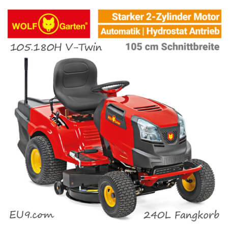 Wolf-Garten 105.180 H V-Twin 2-Zylinder Hydrostat Rasentraktor EU9